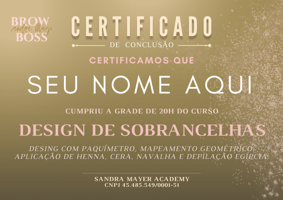 Desing sobrancelhas Sandra Mayer Academy 12